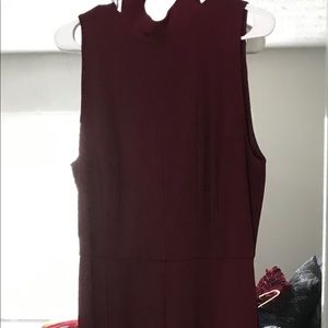 Burgundy jumpsuit